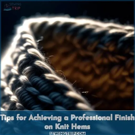 Tips for Achieving a Professional Finish on Knit Hems