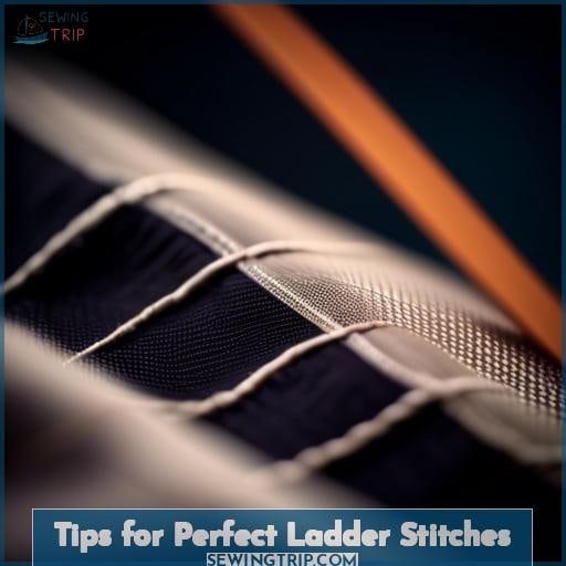 Tips for Perfect Ladder Stitches