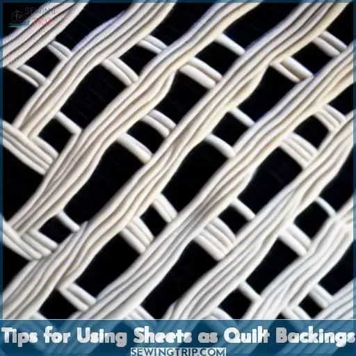 Tips for Using Sheets as Quilt Backings