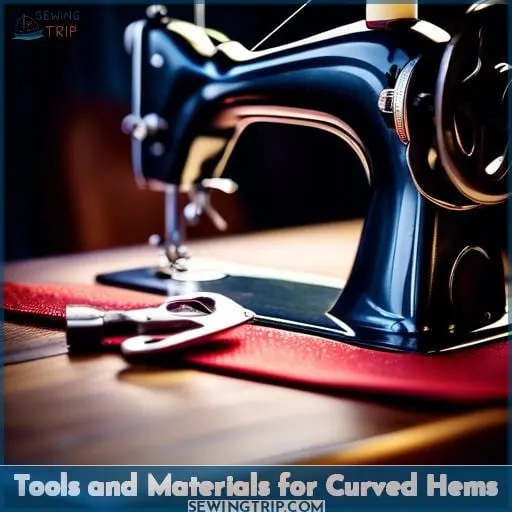 Tools and Materials for Curved Hems
