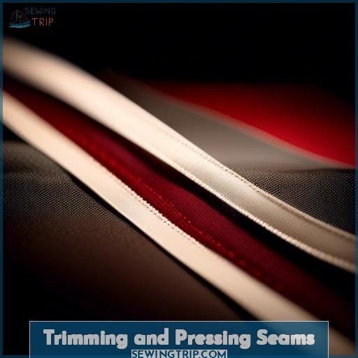 Trimming and Pressing Seams Trimming and Pressing Seams