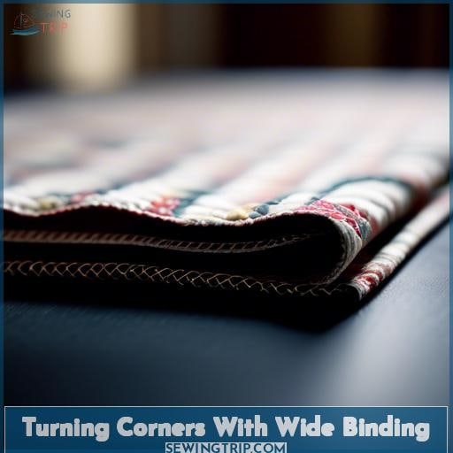 Turning Corners With Wide Binding