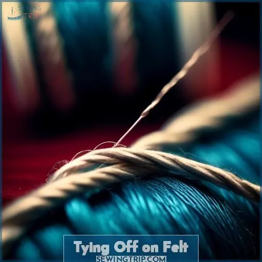 Tying Off on Felt