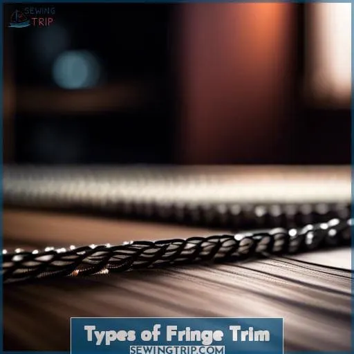Types of Fringe Trim