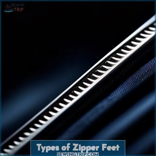 Types of Zipper Feet