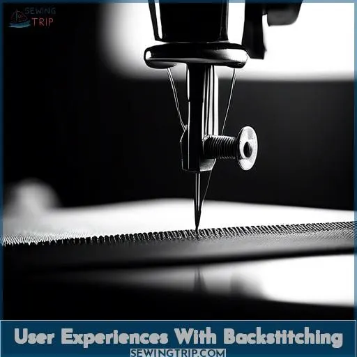 User Experiences With Backstitching