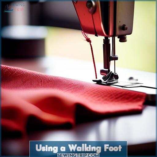 Using a Walking Foot Using a Walking Foot