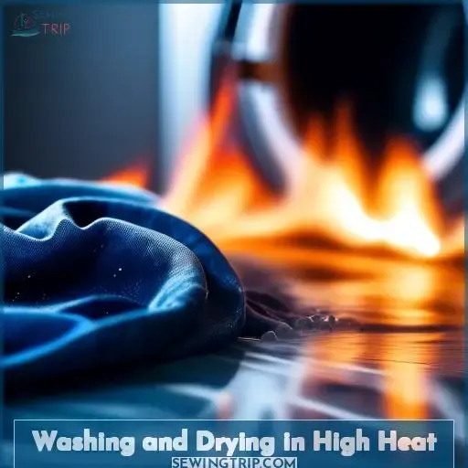 Washing and Drying in High Heat