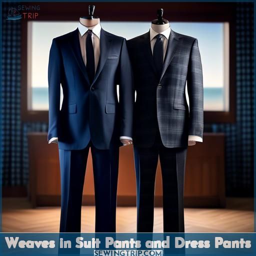 Weaves in Suit Pants and Dress Pants Weaves in Suit Pants and Dress Pants