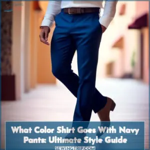 what color shirt goes with navy pants