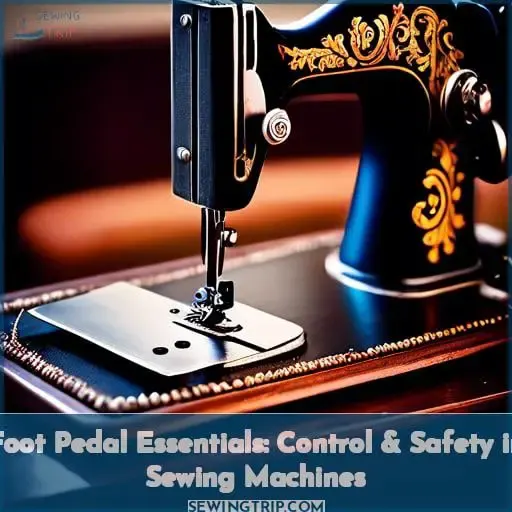 what does the foot pedal do on a sewing machine