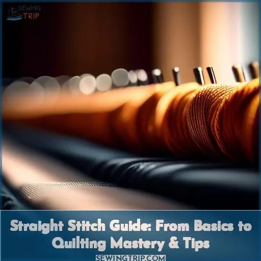 what is a straight stitch used for