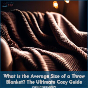 what is the average size of a throw blanket