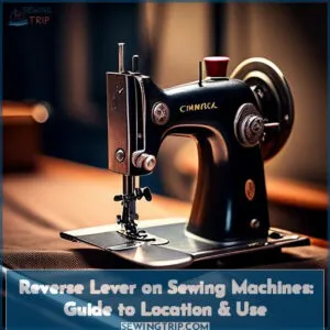 where is the reverse lever on a sewing machine