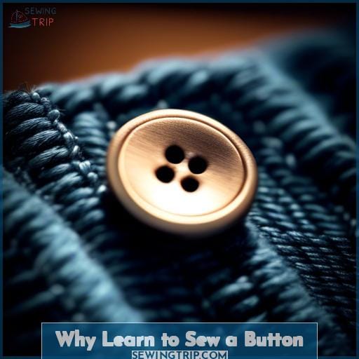 Why Learn to Sew a Button Why Learn to Sew a Button