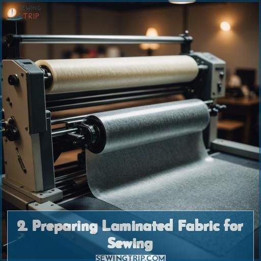 2. Preparing Laminated Fabric for Sewing