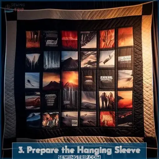3. Prepare the Hanging Sleeve