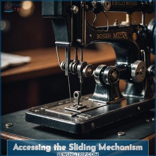 Accessing the Sliding Mechanism