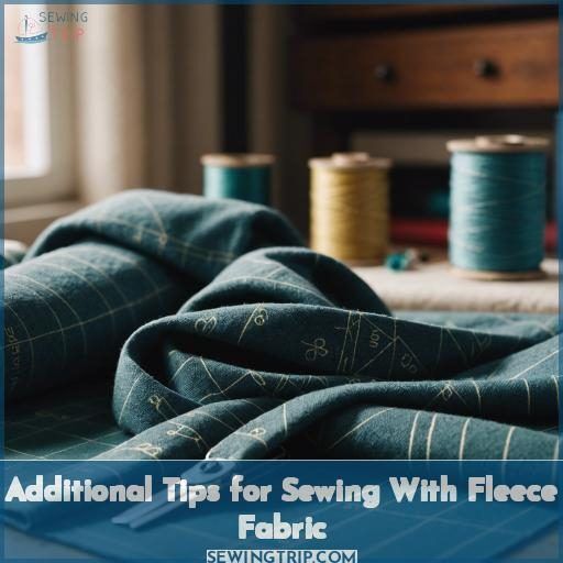 Additional Tips for Sewing With Fleece Fabric Additional Tips for Sewing With Fleece Fabric