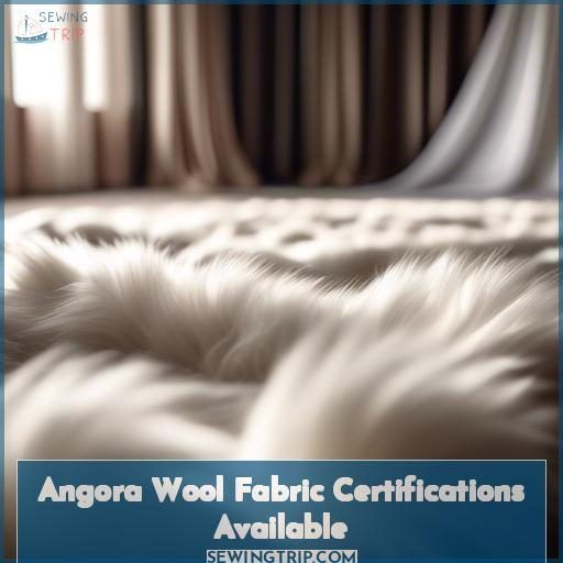 Angora Wool Fabric Certifications Available