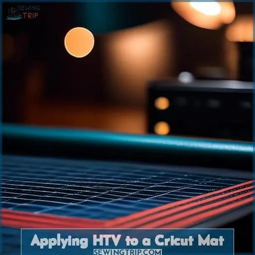 Applying HTV to a Cricut Mat