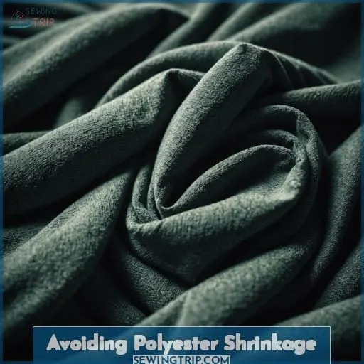 Avoiding Polyester Shrinkage
