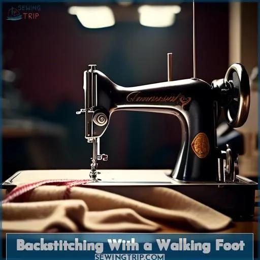 Backstitching With a Walking Foot