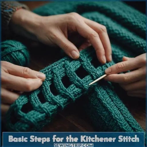 Basic Steps for the Kitchener Stitch