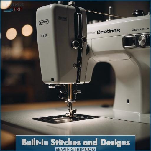 Built-in Stitches and Designs