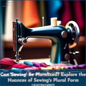 can sewing be pluralized