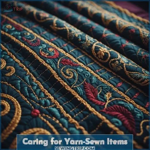 Caring for Yarn-Sewn Items