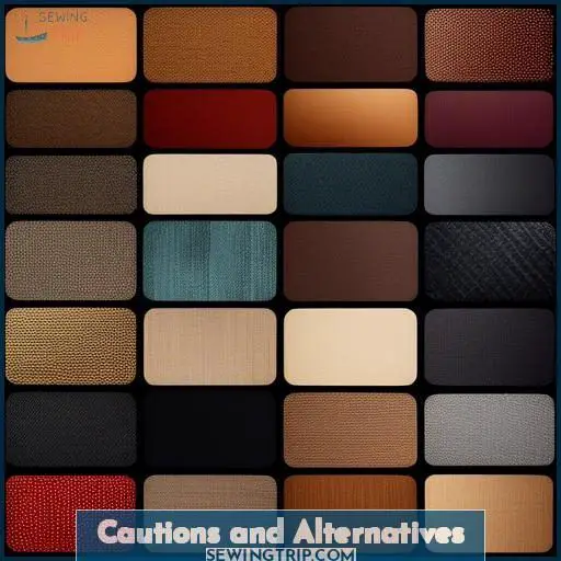 Cautions and Alternatives Cautions and Alternatives