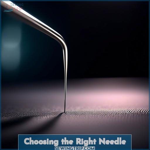 Choosing the Right Needle Choosing the Right Needle