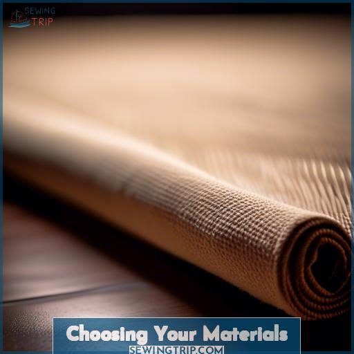 Choosing Your Materials Choosing Your Materials