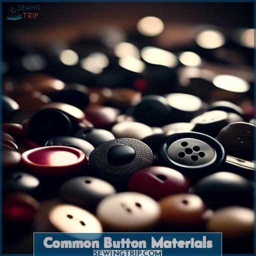 Common Button Materials