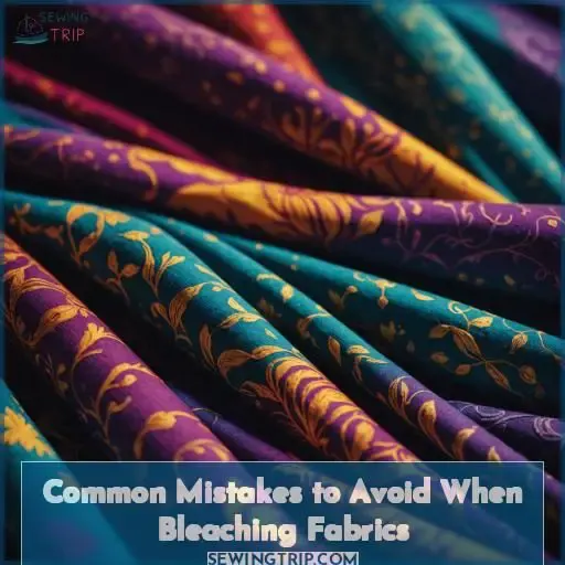 Common Mistakes to Avoid When Bleaching Fabrics