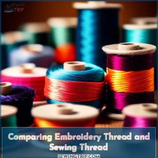 Comparing Embroidery Thread and Sewing Thread