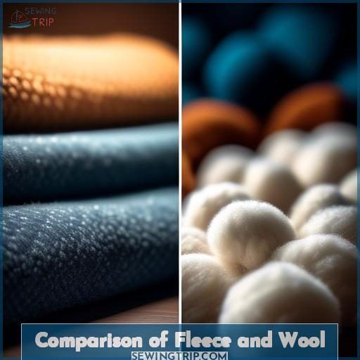 Comparison of Fleece and Wool