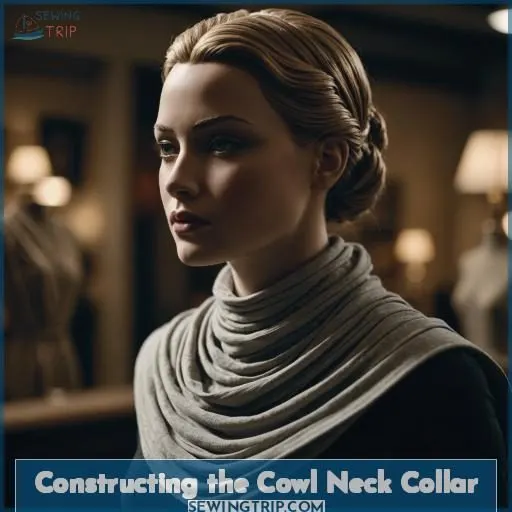 Constructing the Cowl Neck Collar
