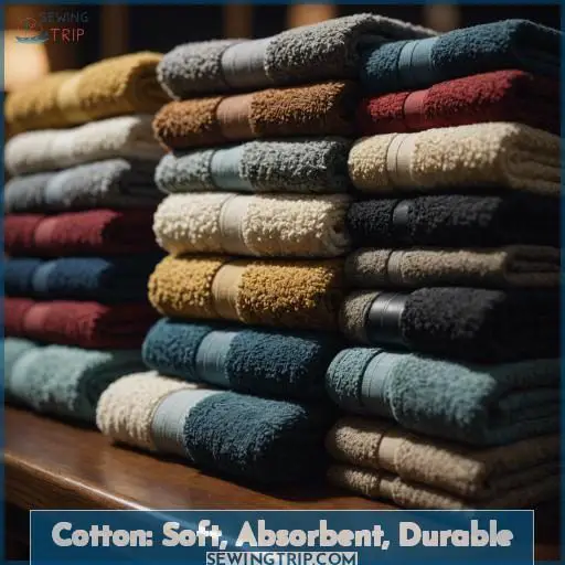 Cotton: Soft, Absorbent, Durable