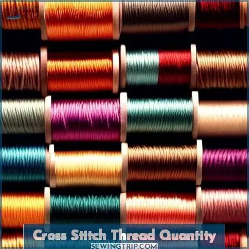 Cross Stitch Thread Quantity