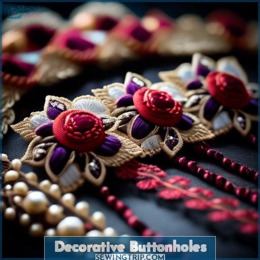Decorative Buttonholes