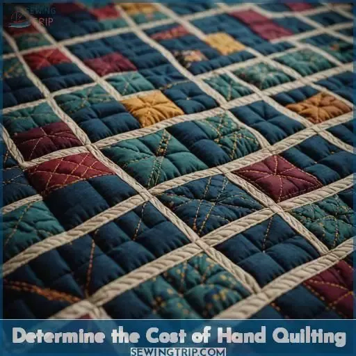 Determine the Cost of Hand Quilting