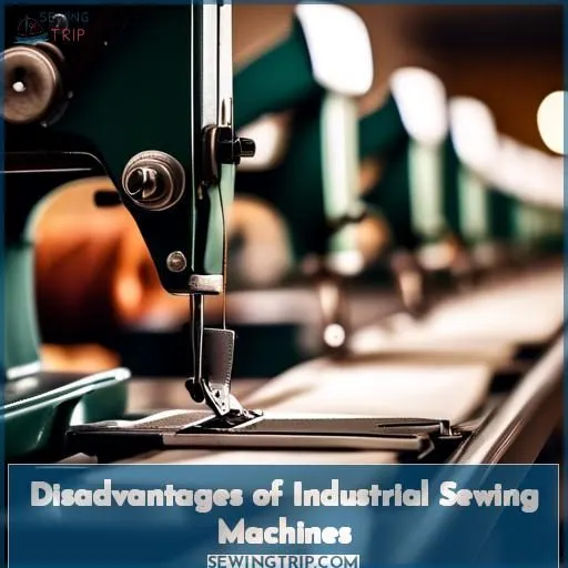 Disadvantages of Industrial Sewing Machines