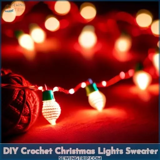 DIY Crochet Christmas Lights Sweater