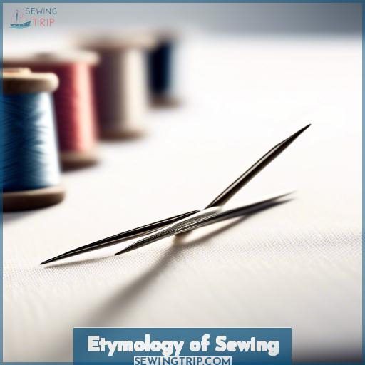 Etymology of Sewing