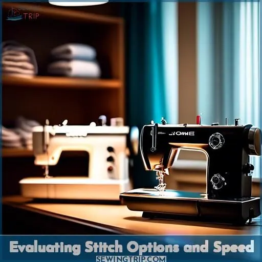 Evaluating Stitch Options and Speed