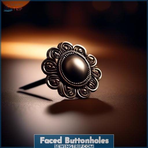 Faced Buttonholes Faced Buttonholes