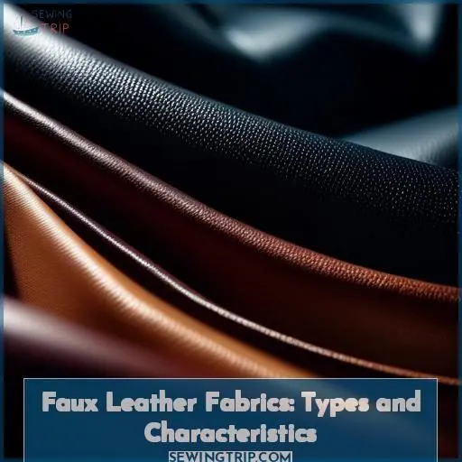 Faux Leather Fabrics: Types and Characteristics