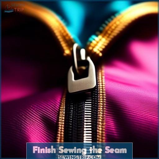 Finish Sewing the Seam Finish Sewing the Seam
